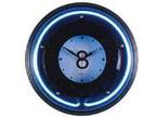 Pool Ball Clock with Neon Light Face,  Around 14''....
